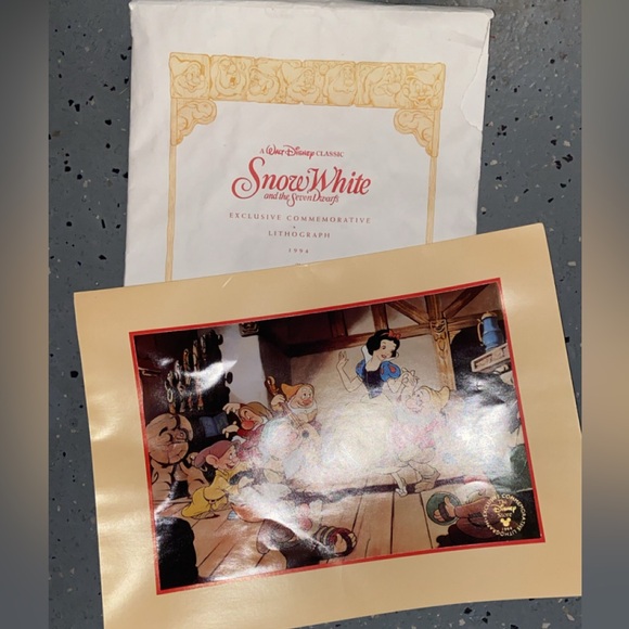 Disney Other - 1994 Snow White lithograph